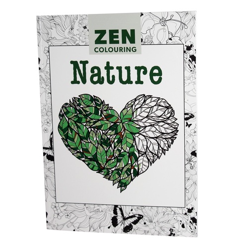 NATURE - Zen Colouring, by GMC Adult Therapy Colouring In Book Premium Quality